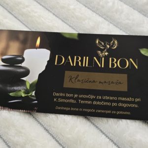 Darilni bon za klasično masažo