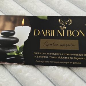 Darilni bon za športno masažo